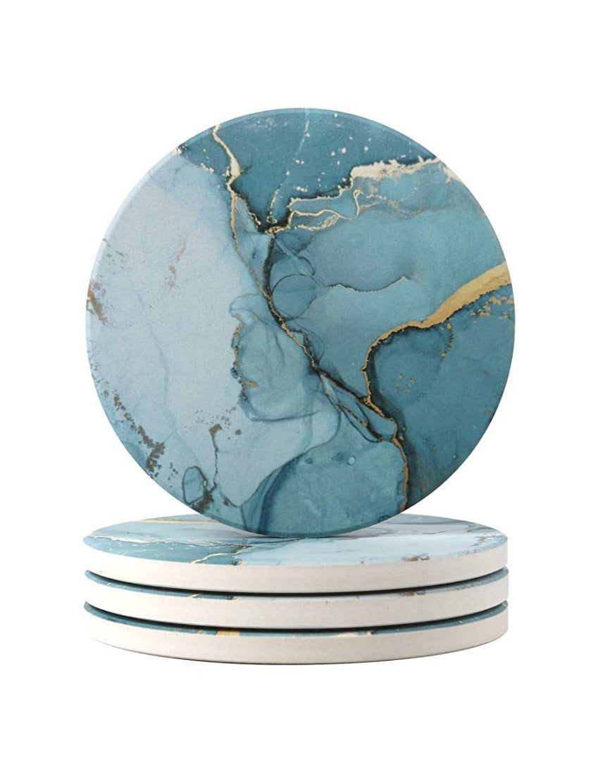 Hot selling circular ceramic meal mat, coaster printed with DIY pattern, heat insulation pad, anti slip pad - V.I.P Digital Presence