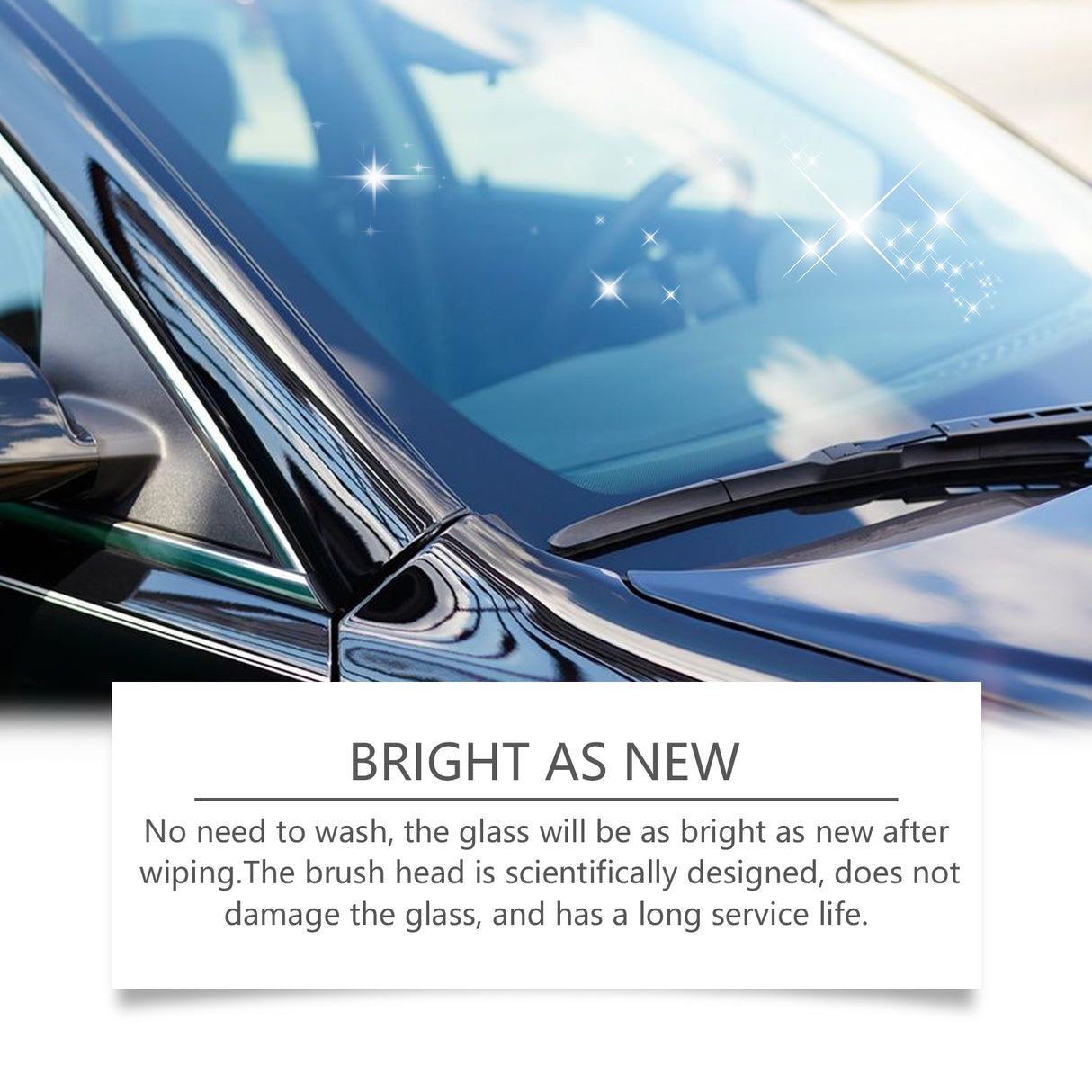 Car Glass Cleaning Brush, Car Window Glass Cleaning Stains Oil Stains Waterproof Rain Cleaning Brush - V.I.P Digital Presence