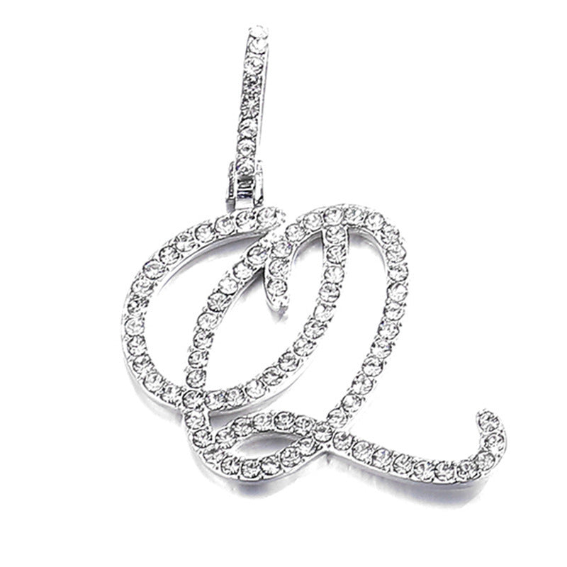 Hip hop accessories grass letter pendant melon seed buckle Cuban chain accessory - V.I.P Digital Presence