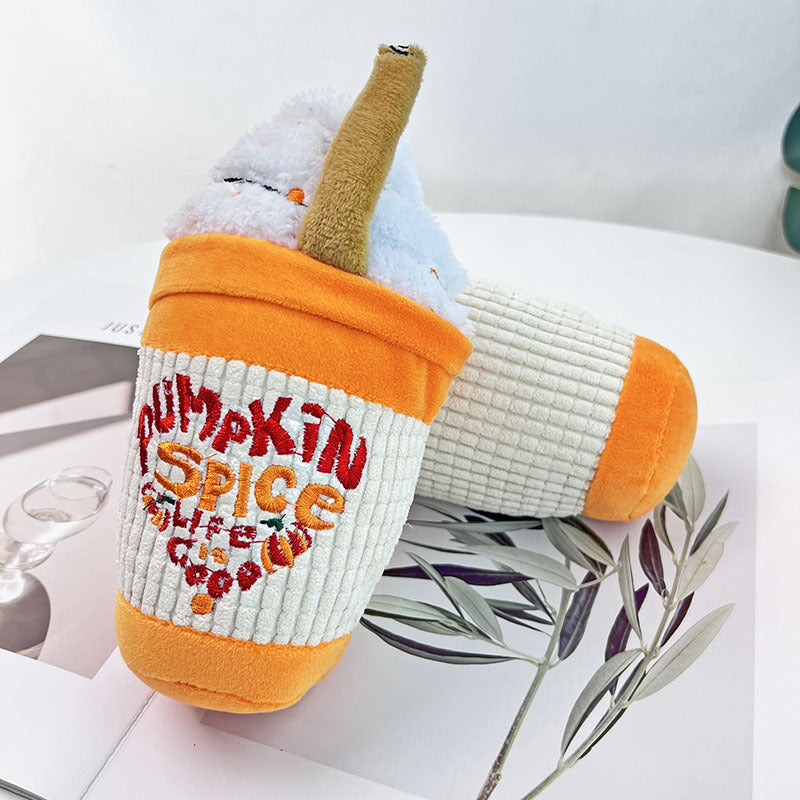 Sounding Dog Toy Drink Juice Ice Cream Plush Toy - V.I.P Digital Presence