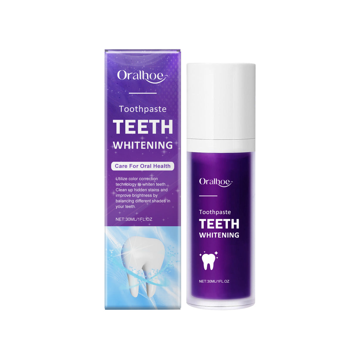 Purple Toothpaste Gently Cleans Odors, Dirt And Brightening Teeth Daily Hygiene Care Toothpaste - V.I.P Digital Presence