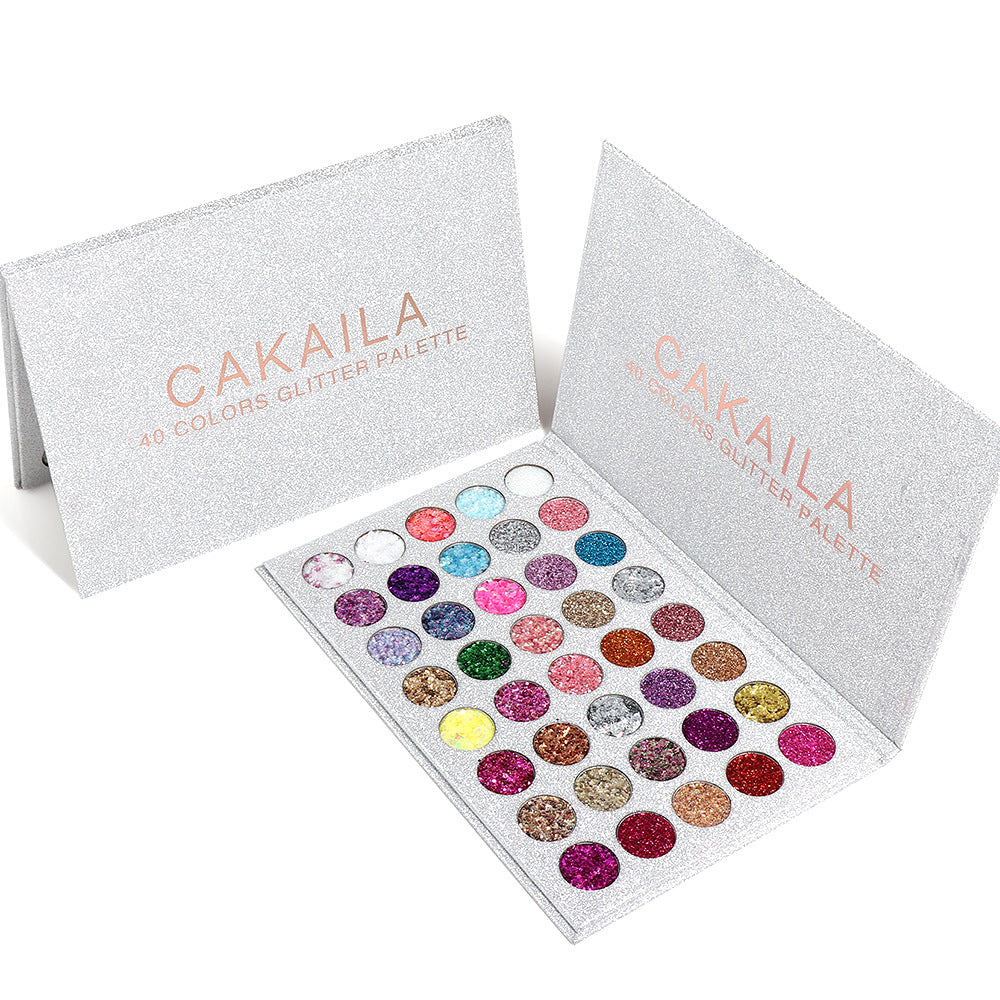 CAKAILA  40 Colors Eye Shadow Gold Powder Glitter Curry Cream Diamond Glitter Eyeshadow Palette - V.I.P Digital Presence