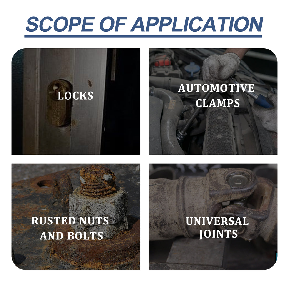 Anti-Rust Conversion Agent Spray Automobile Wheel Hub Tire Rim Door Lock Cleaning Rust Remover Lubricant - V.I.P Digital Presence