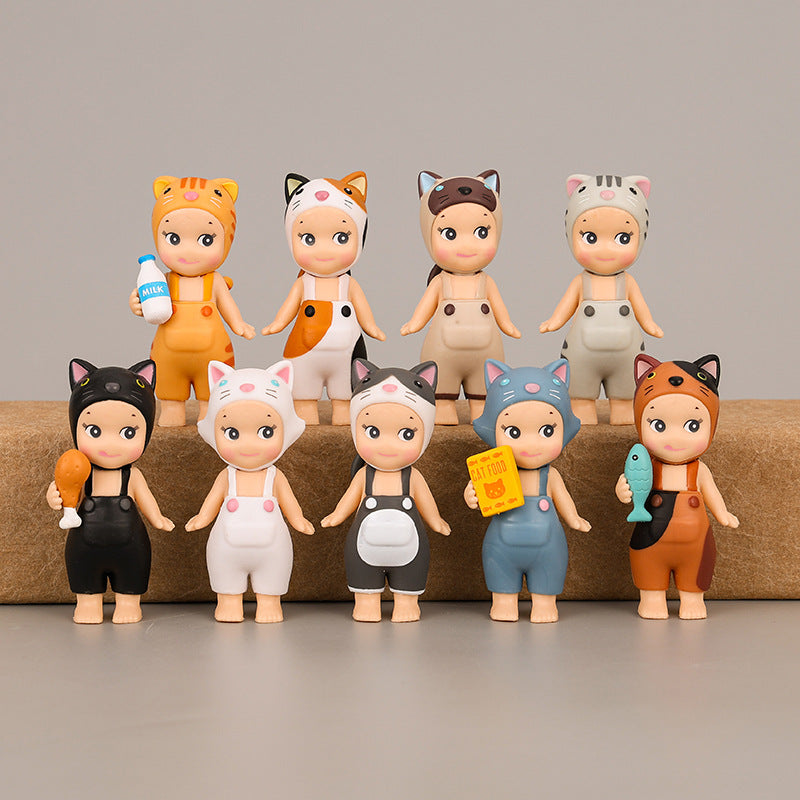 9 Cute Cat Dolls with Meow Angel Doll Handheld Anime Cartoon - V.I.P Digital Presence