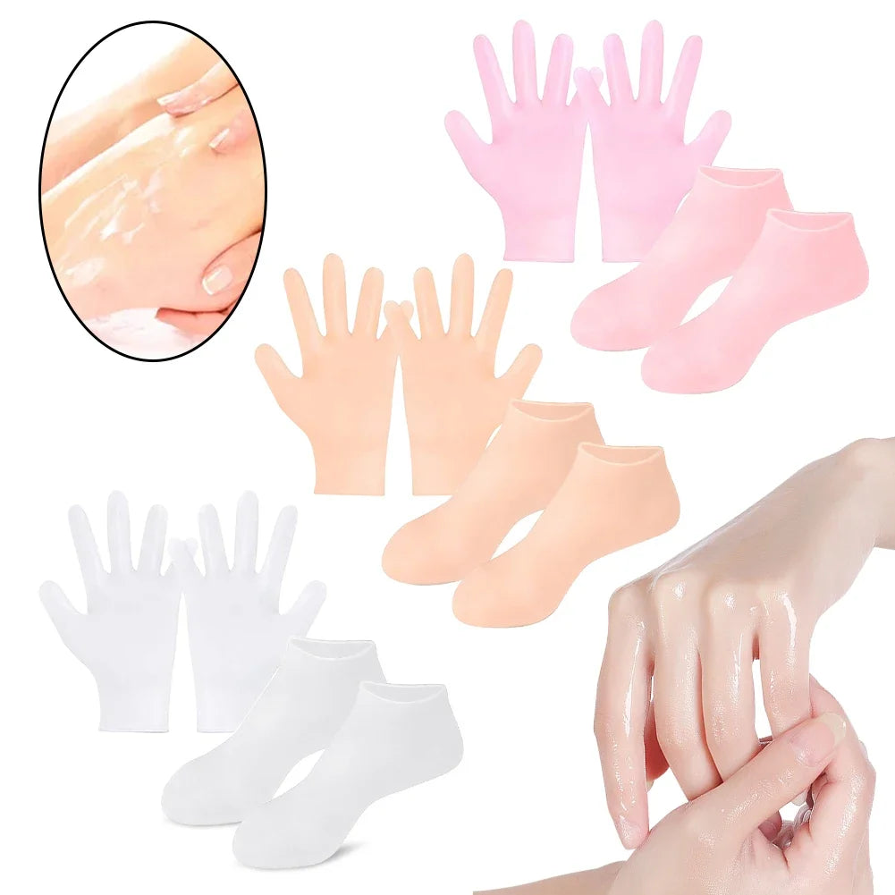 Silicone Socks Moisturizing Gel Socks Exfoliating and Preventing Dryness Spa Foot Care Tool Cracked Dead Skin Remove Protector - V.I.P Digital Presence