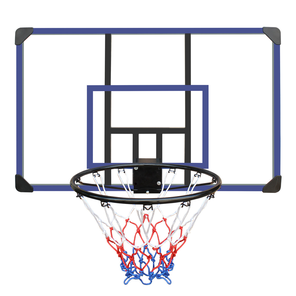 Wall mounted basketball basket, 45 x 29 inch shatterproof back, foldable basketball basket, all-weather mesh fabric - V.I.P Digital Presence