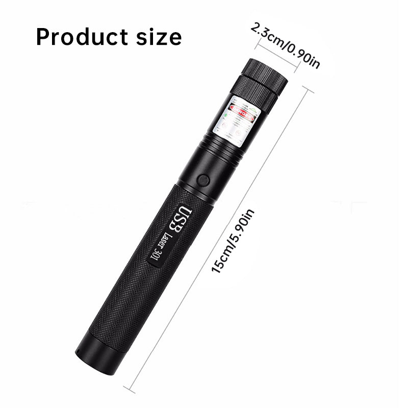 Portable Rechargeable High - Brightness Red/Green/Violet Laser Pointer, 60825 - 1, 532nm/650nm/405nm , - V.I.P Digital Presence