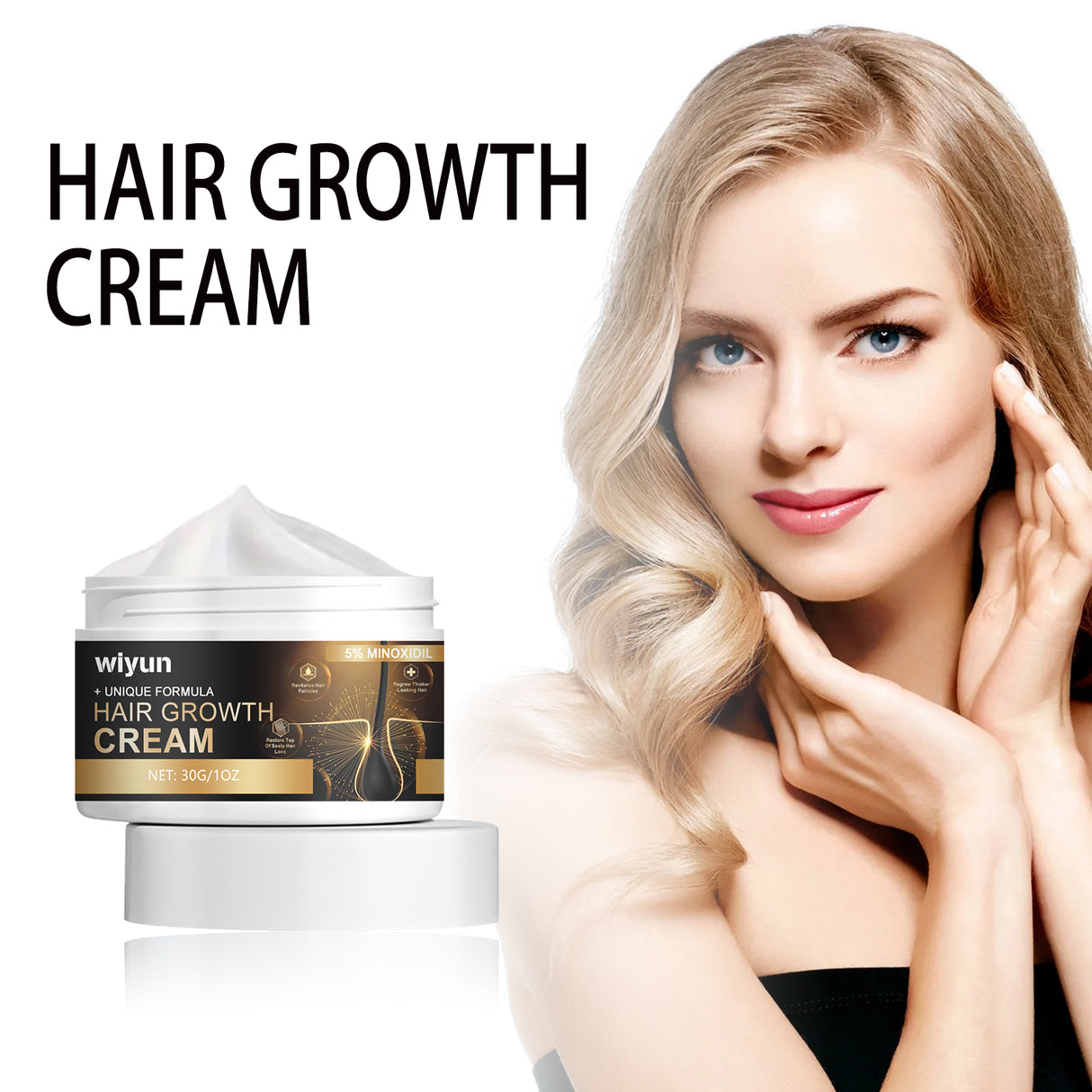 Hair Growth Cream, Thick Hair Strong Hair Nourish Scalp Hair Root Smooth Furry Split Hair Cream - V.I.P Digital Presence