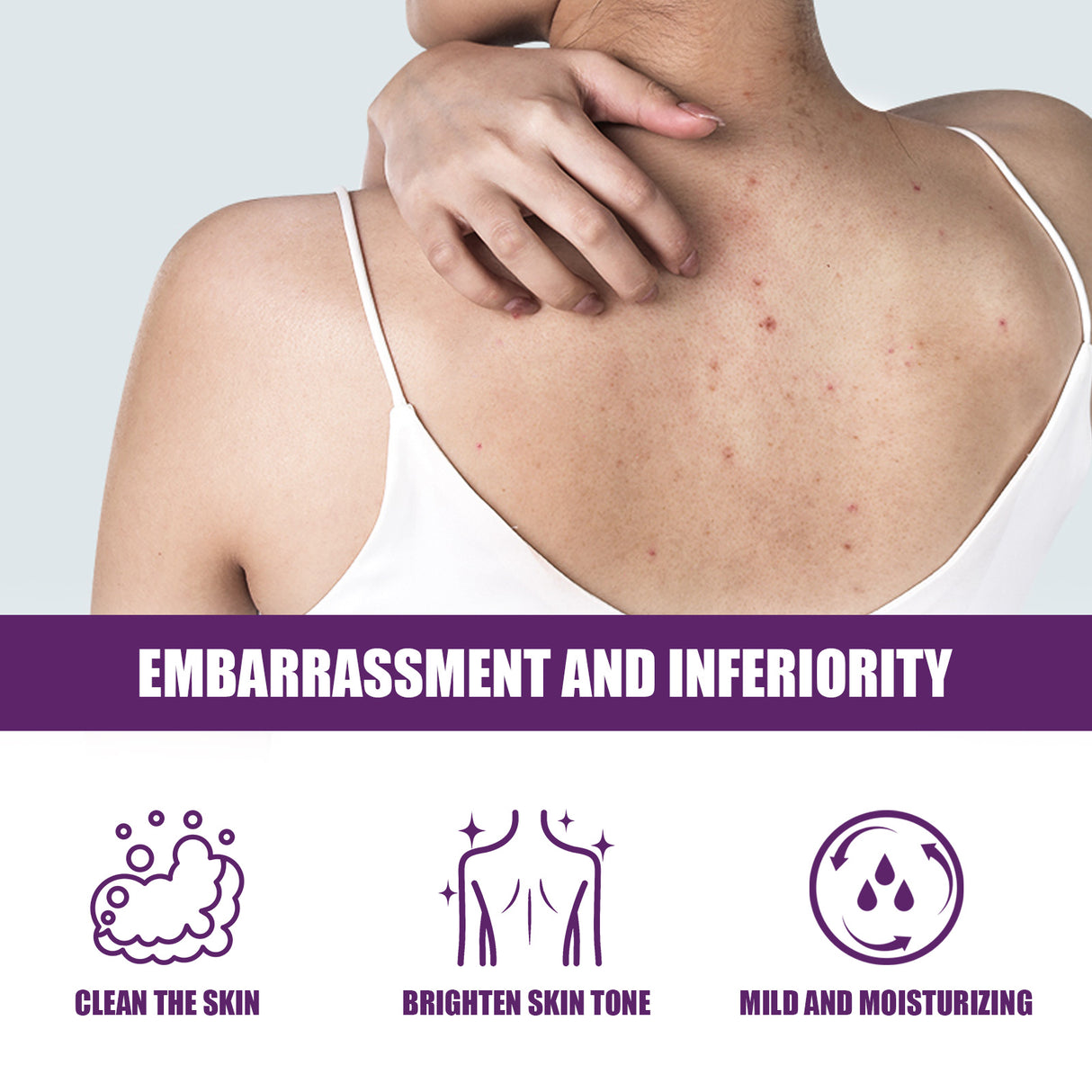 Body Cleansing Gel For Back Acne Cleansing Clay Scrub