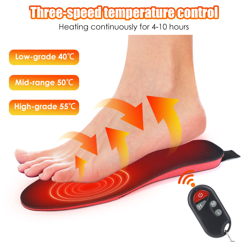 3-speed electric heating insole, USB charging heating insole, winter skiing warm insole, foot warmers for men and women - V.I.P Digital Presence