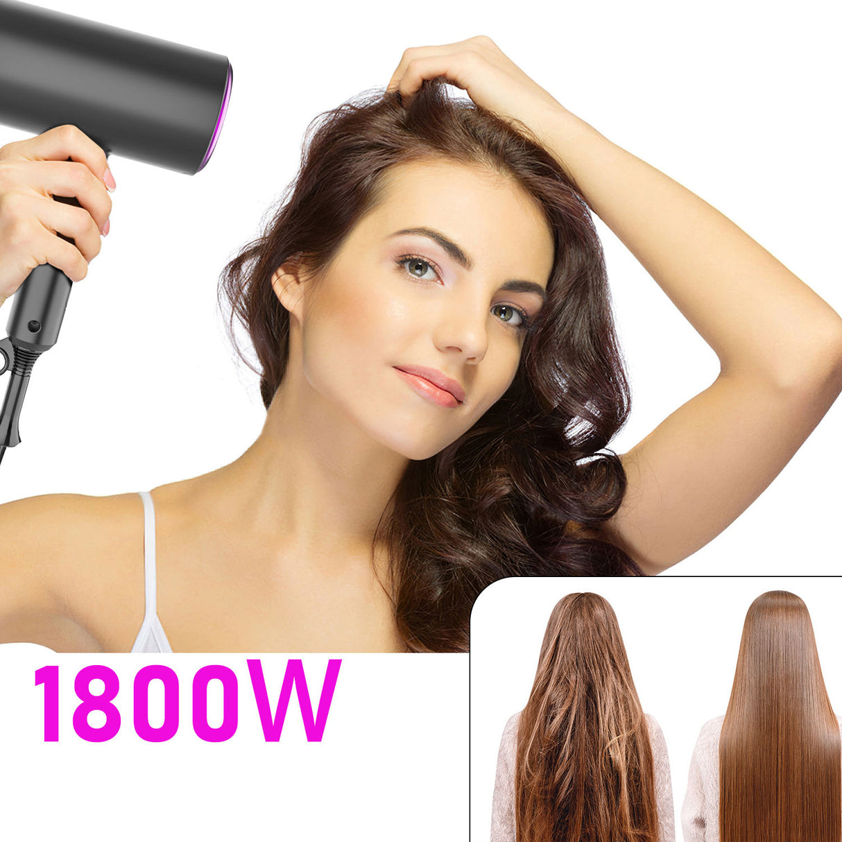 Regulations Hair Dryer Negative Ion Folding Portable High-Power Household Hair Dryer - V.I.P Digital Presence