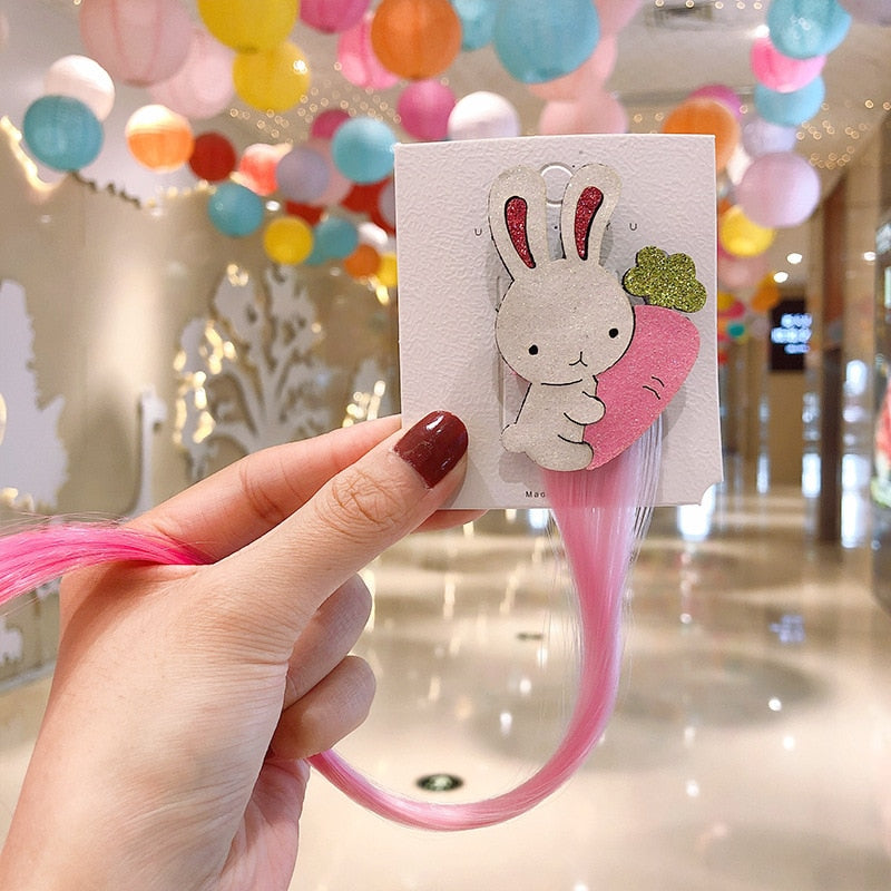 Sweet Colorful Hairpin Lovely Children Girls Hairclip Kids Cute Barrette Cartoon Extension Braider Rainbow Hair Accessories - V.I.P Digital Presence