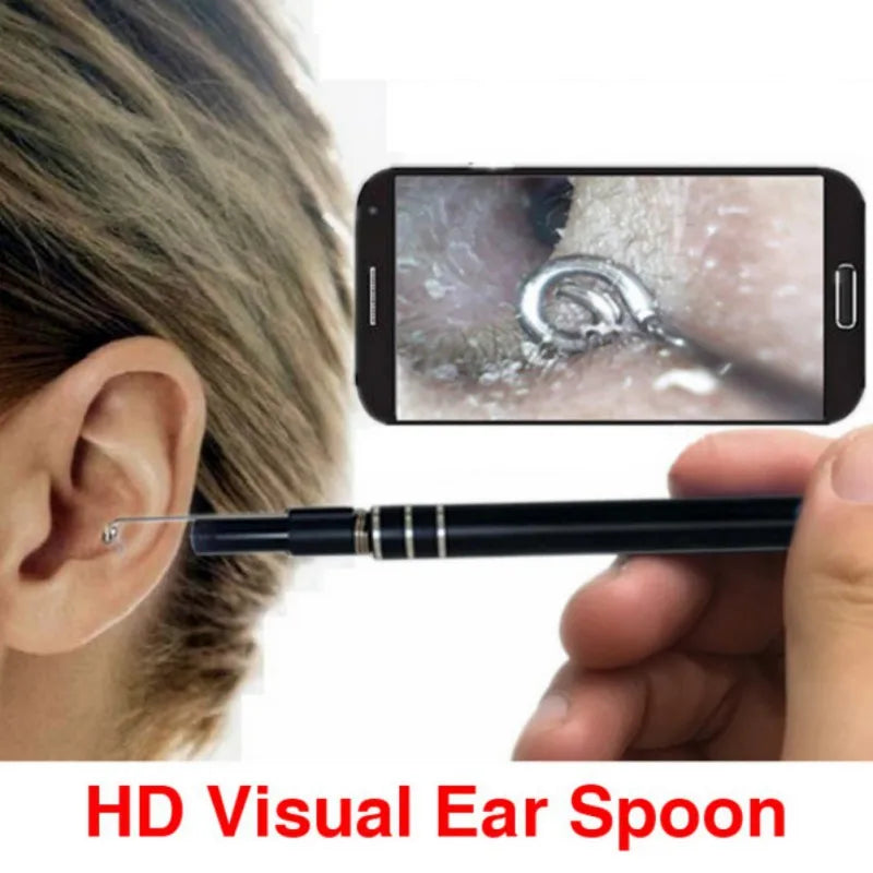 3 In 1 USB Endoscope HD Visual Ears Cleaning Earpick Spoon with 6 LED Light Ear Cleaning Tool Ear Massage - V.I.P Digital Presence