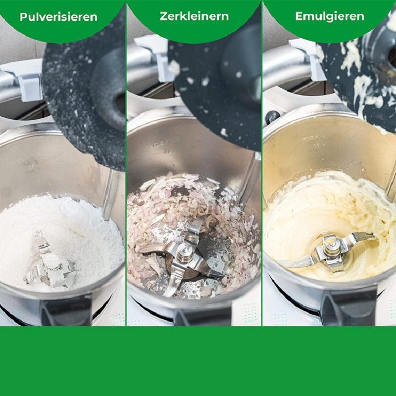 Mixing Bowl Reducer Efficient Chopping Mixing Dicing of Food Garlic Crusher Splash Guard Suitable for Thermomix TM5 TM6 - V.I.P Digital Presence