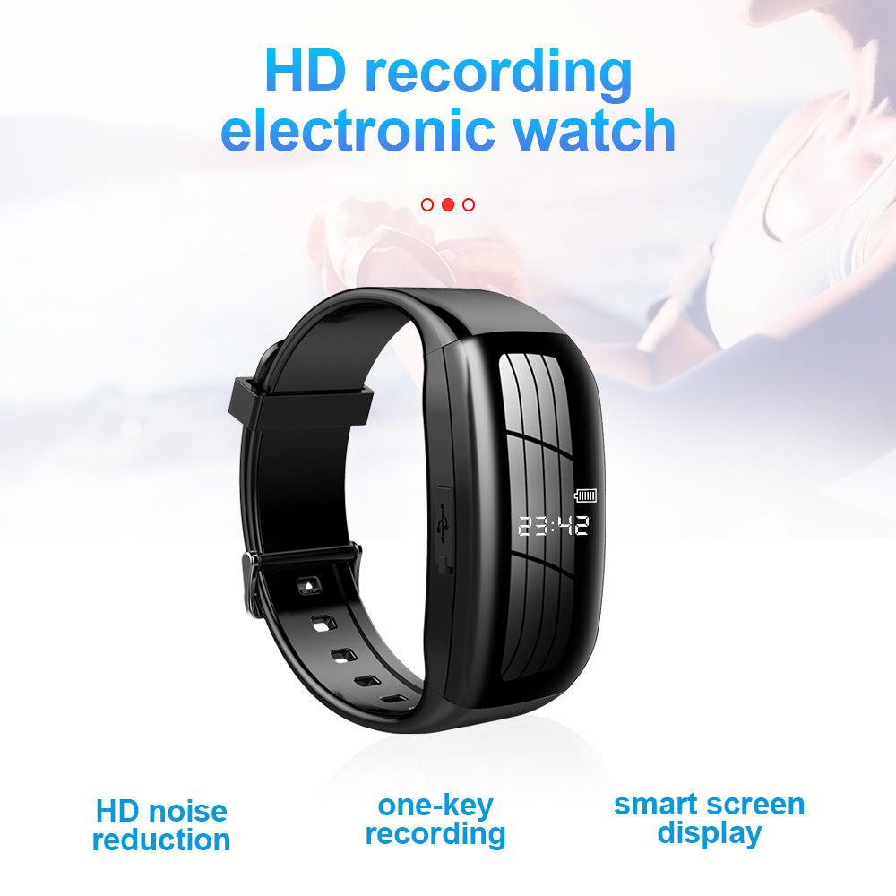 D5 One Touch Recording Pen Working Intelligent HD Noise Reduction Recording Bracelet - V.I.P Digital Presence