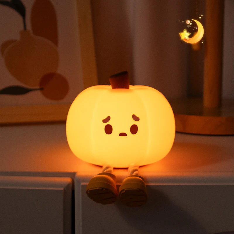 Pumpkin Nightlight Bedroom Sleep Light Bedhead Patting Light Night Light Children's Sleep Companion Eye Protection Light Gift - V.I.P Digital Presence