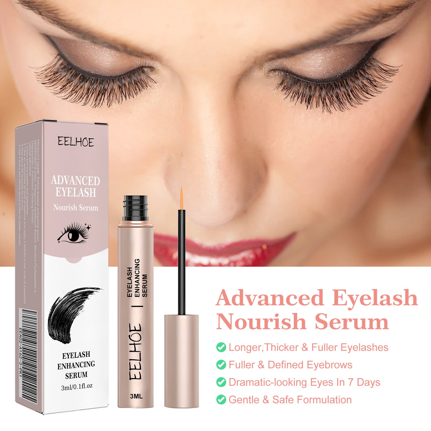 Mascara Natural Seamless Curl Length, Jet Black, Thick, Beautiful Lash Moisturizing Condition - V.I.P Digital Presence