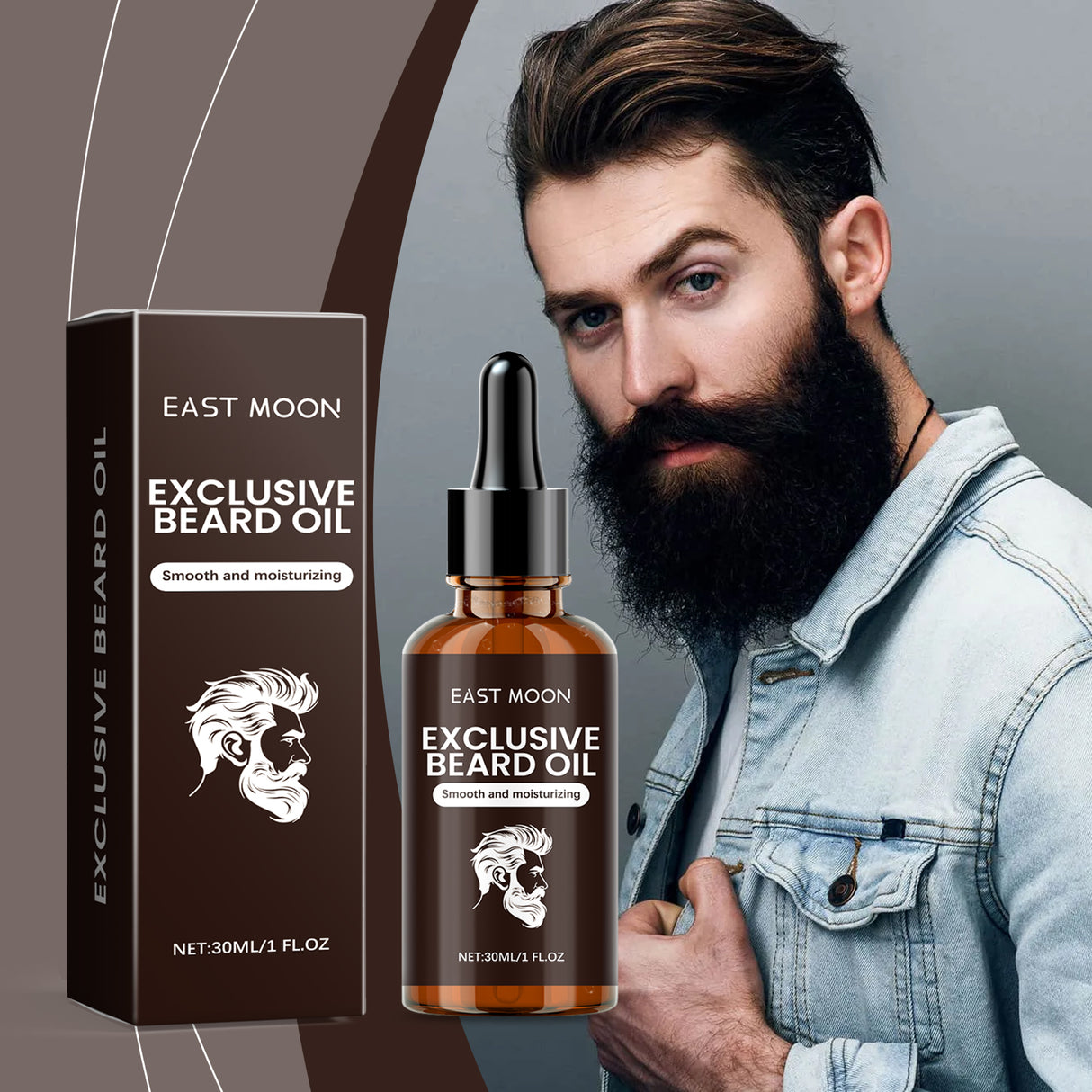 Men's Beard Oil Beard Hair Nourishing Nourishing Repair Frizz Supple Care Essential Oil - V.I.P Digital Presence