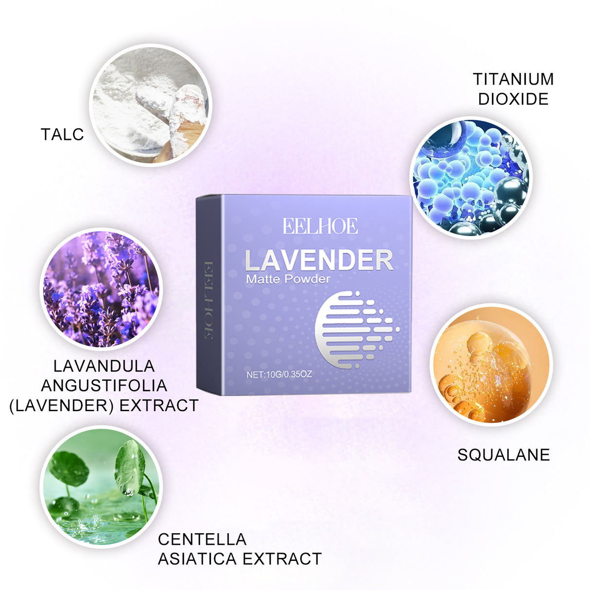 Lavender Matte Powder, Natural Block Defect Containment Light And Durable Is Not Easy To Makeup Base Powdery Cake - V.I.P Digital Presence
