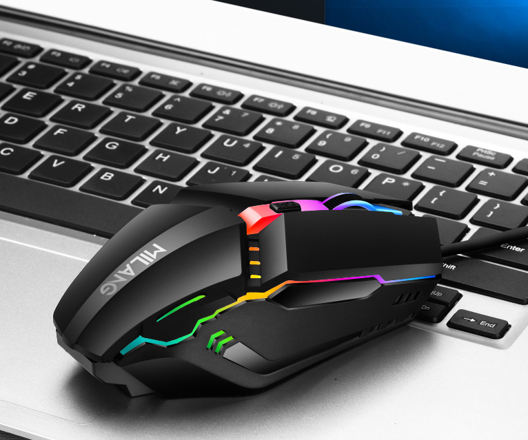 Wired mouse USB illuminated desktop computer laptop computer gaming and competitive mouse - V.I.P Digital Presence