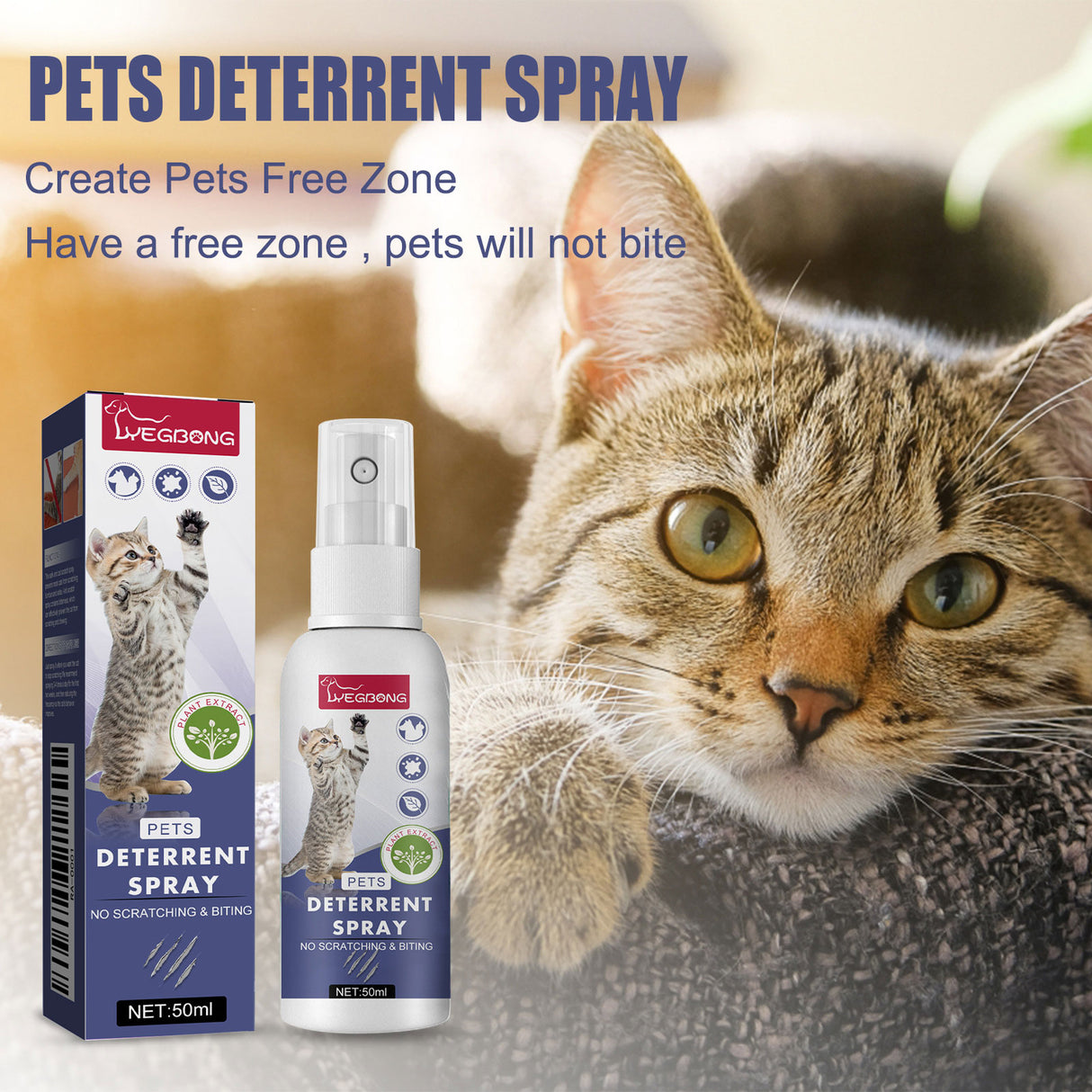 Pet Anti-Scratch Spray Exclusion Zone Set Up Spray Cat And Dog Scratching Door Sofa Anti-Scratch Solution - V.I.P Digital Presence