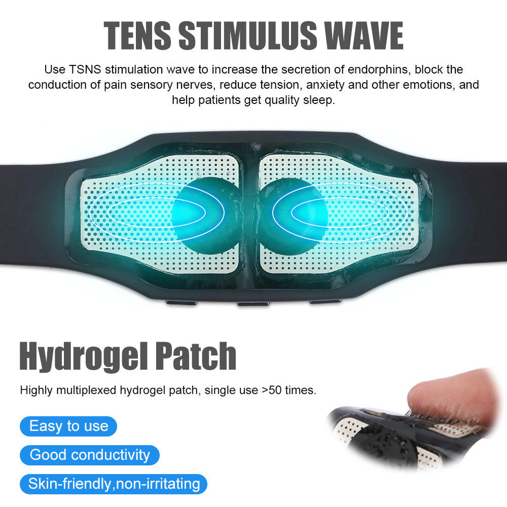 Sleep aid insomnia black pink white gold smart electrotherapy Ems sleep aid device portable massager - V.I.P Digital Presence