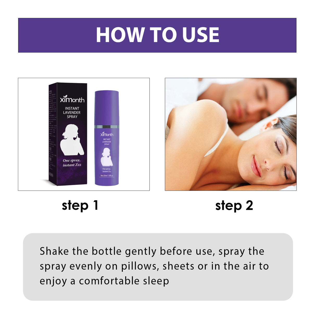Lavender Sleep Spray, Soothing Body Fatigue Pamper Sleep Relaxing Sleep Spray - V.I.P Digital Presence