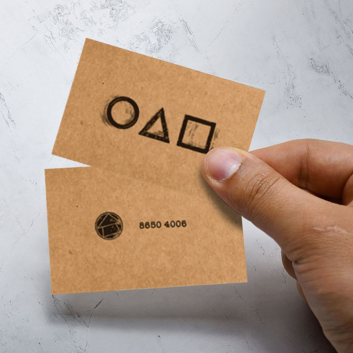 10PC TV Squid Game Invitation Card Cosplay Prop Game Card Accessories