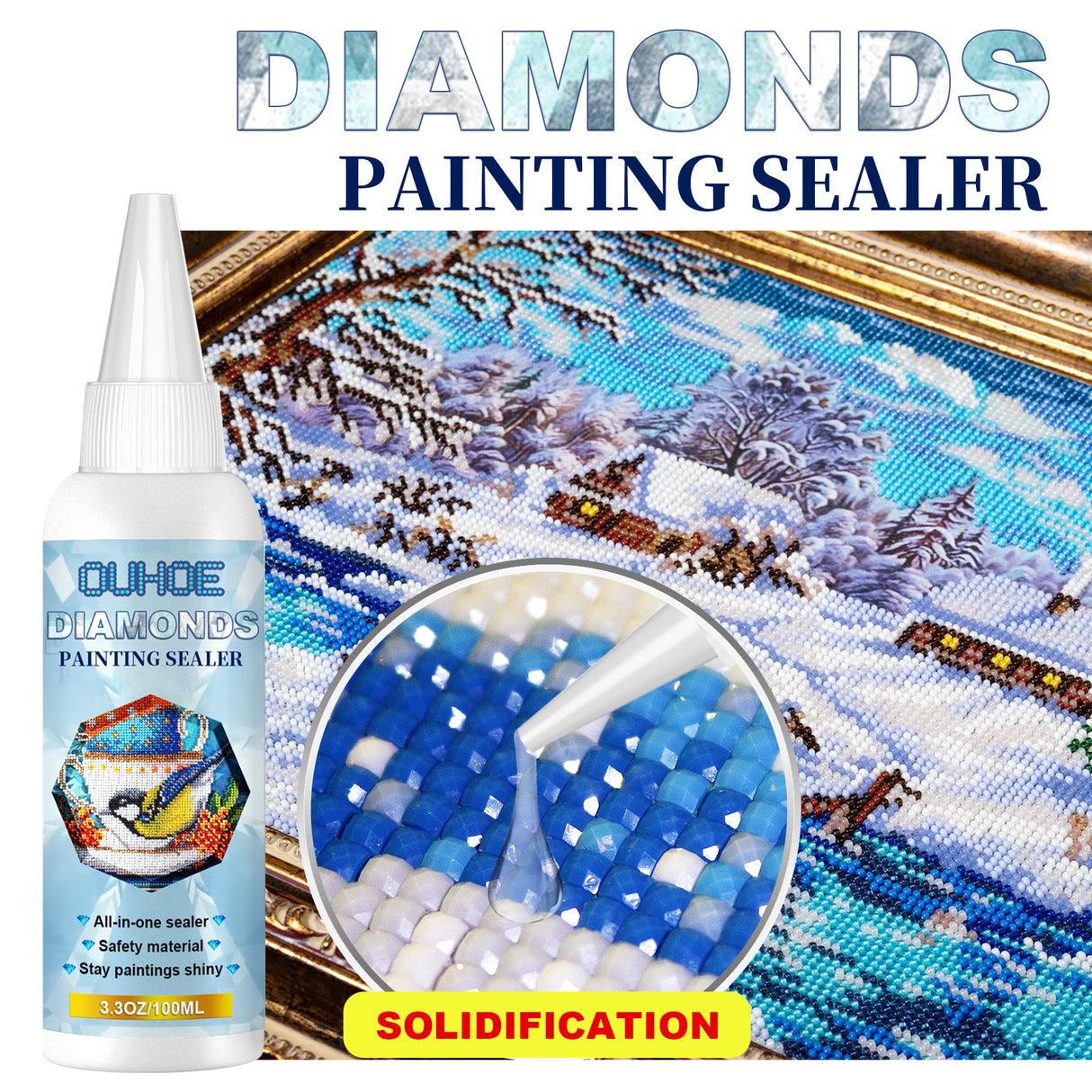 Diamond Painting Sealant, Diamond Painting Oil Painting Protective Adhesive 5D Diamond Painting Puzzle Sealant - V.I.P Digital Presence