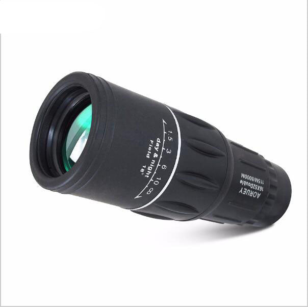 Telescopio monocular mini con zoom de 16x52, color negro, de alta calidad, con lente óptica de enfoque único, para viajes, monoculares HD.