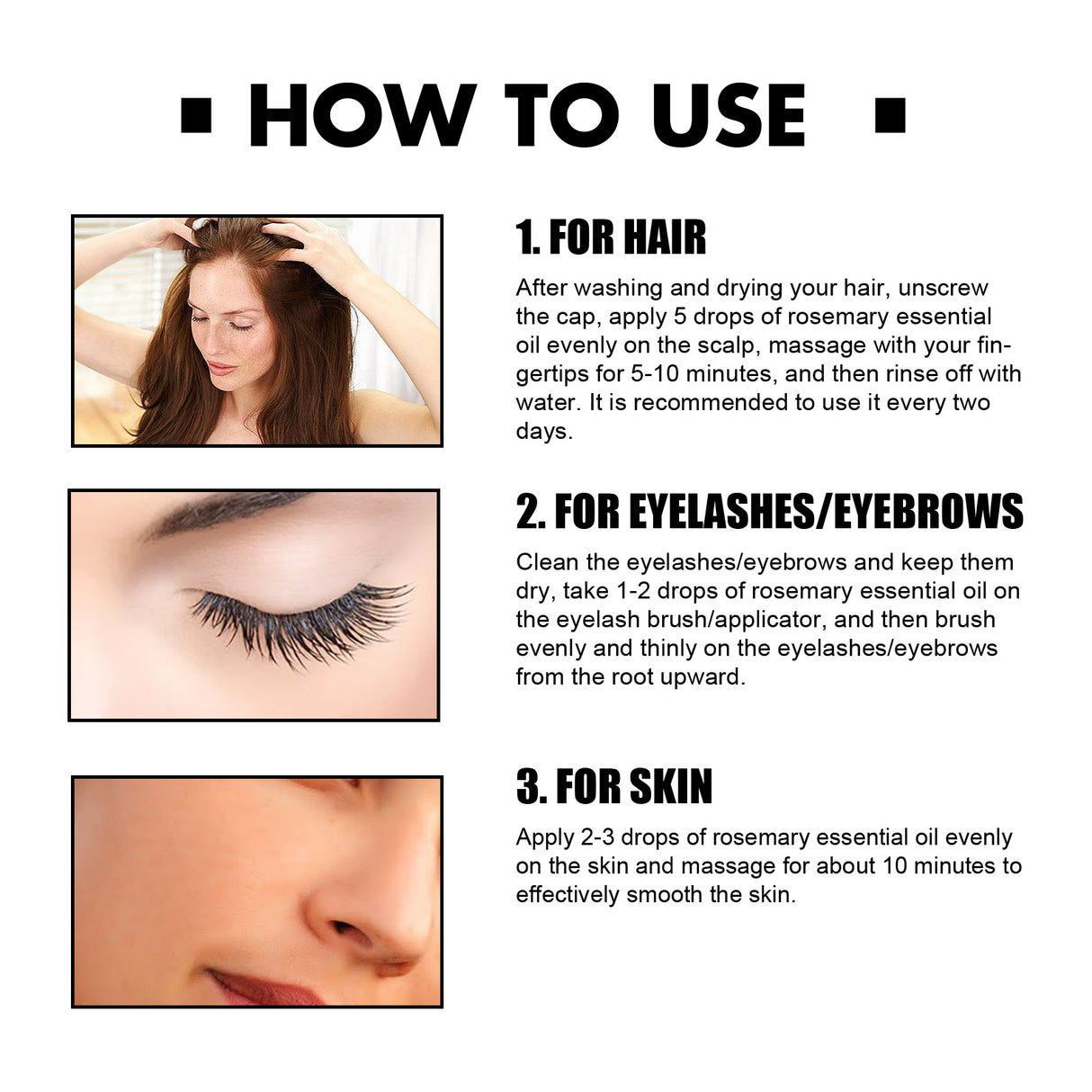 Multi-Effect Rosemary Essential Oil, Strengthens Hair Moisturizes And Thickens Hair And Skin Care Multi-effect Essential Oil - V.I.P Digital Presence