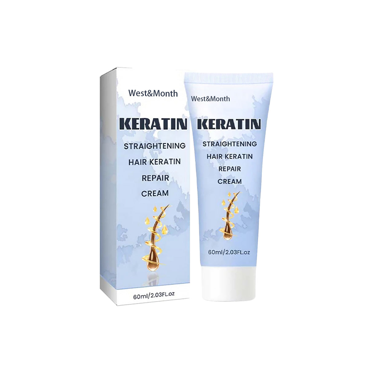 Straightening Hair Keratin Ratin Repair Cream, Repair Silky Hair Care Moisturizing Hair Mask Treatment Cream - V.I.P Digital Presence