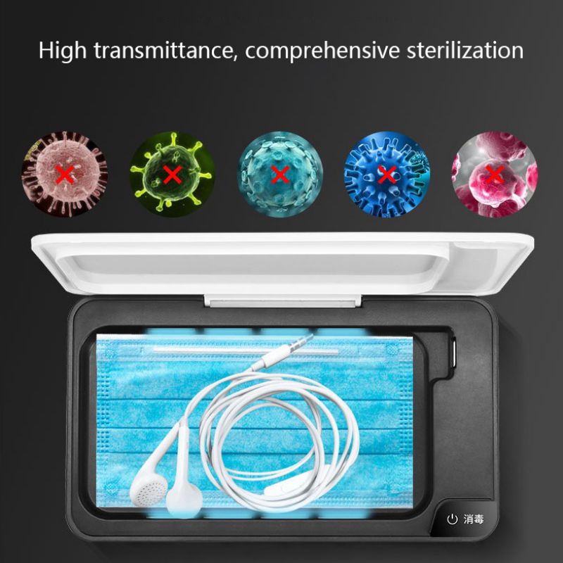 Mask Sterilizer Mobile Phone Wireless Charging Treasure Sterilization UV Sterilizers Multi Functional Portable Disinfection Box - V.I.P Digital Presence