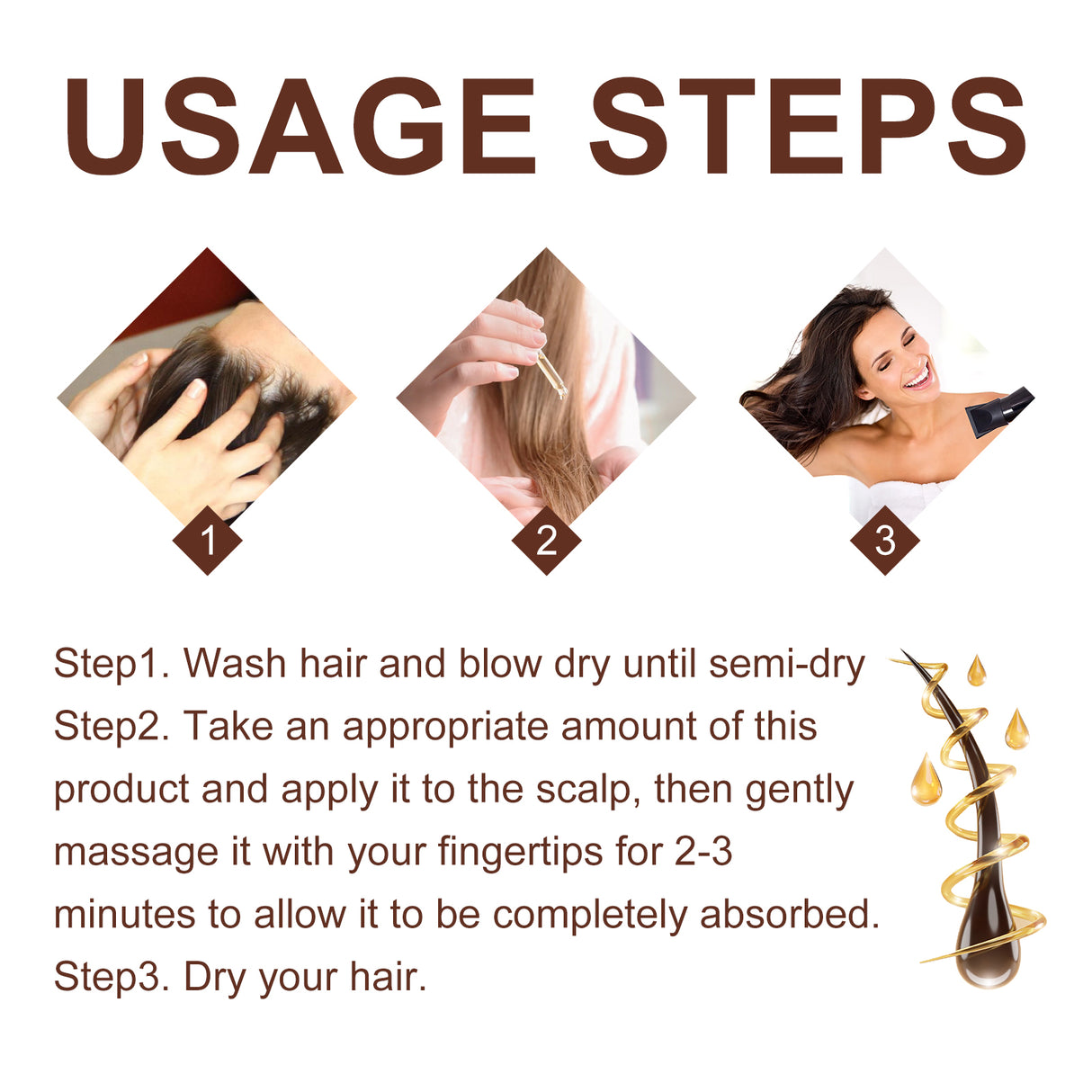 Castor Oil Hair Dense Essential Oil Repair Damaged Hair, Nourish Scalp, Strengthen Hair And Prevent Hair Loss - V.I.P Digital Presence