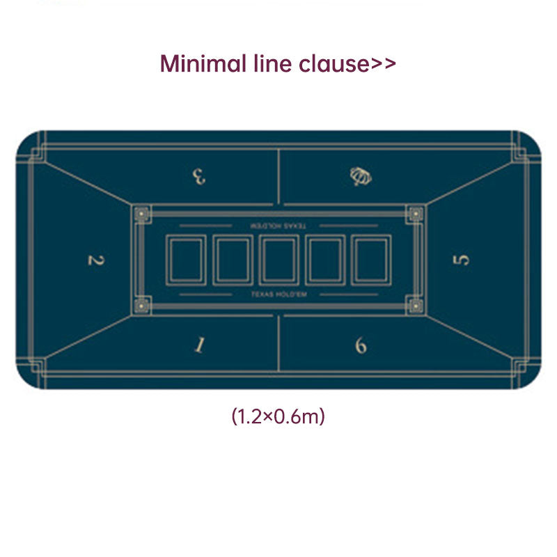 Dezhou playing card pad tablecloth table cushion square round chip rubber cushion playing card table top cushion