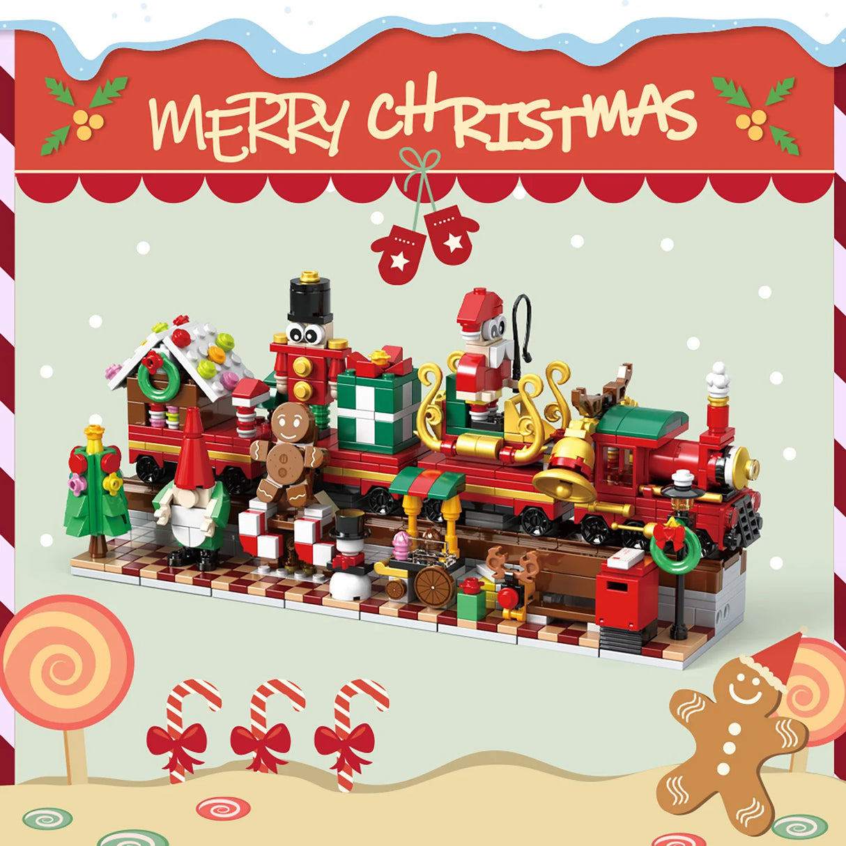 Christmas Building Blocks, 24 Days Countdown Calendars Blind Box, Christmas Trains Santa Claus Railcar Building Bricks - V.I.P Digital Presence