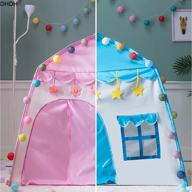 Children's Tent Indoor Outdoor Games Garden Tipi Princess Castle Folding Cubby Toys Tents Enfant Room House Teepee Playhouse - V.I.P Digital Presence