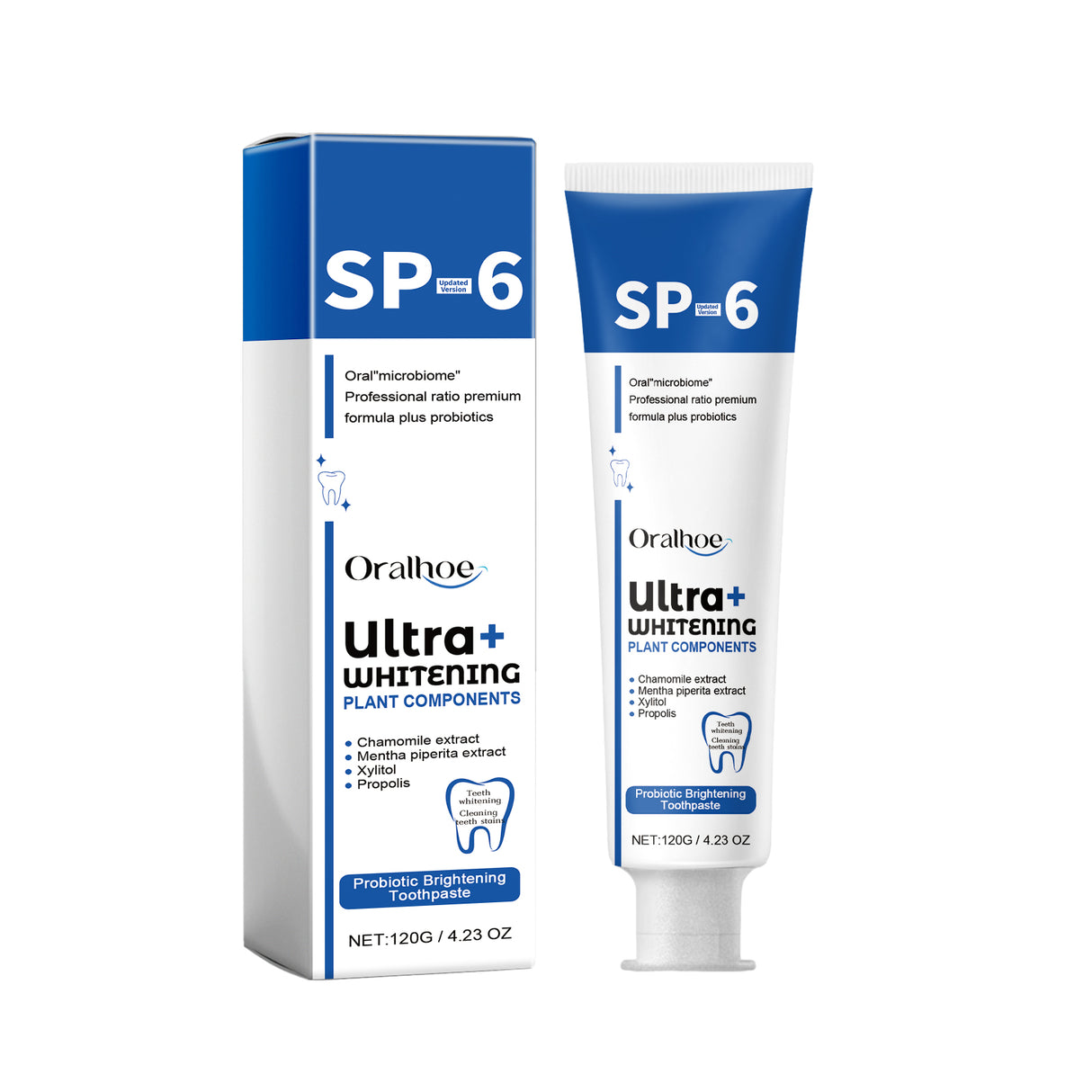 Probiotic Brightening Toothpaste, Oral Cleaning Remove Odor Stains White Teeth Gum Care Toothpaste - V.I.P Digital Presence