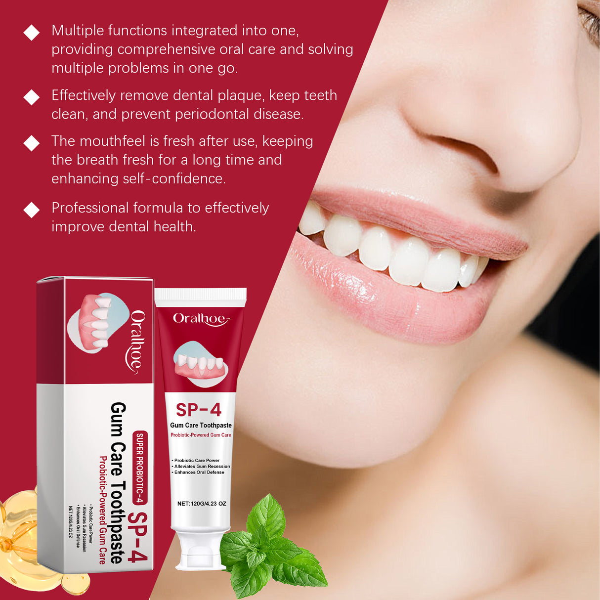 Gum Care Toothpaste Gently Brightening Teeth, Cleaning Yellow Stains And Improving Tooth Enamel - V.I.P Digital Presence
