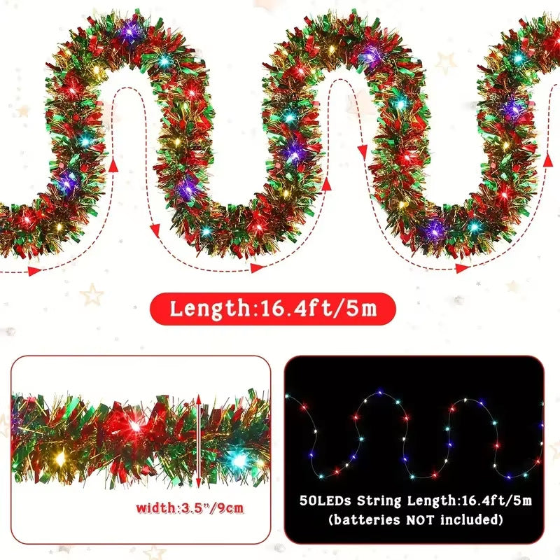 Christmas decoration ribbon, Christmas party atmosphere, venue arrangement, floral and madder hair strips - V.I.P Digital Presence