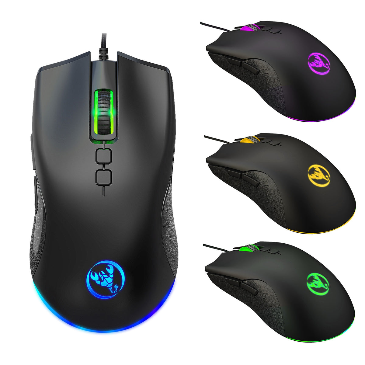 Esports Colorful Luminous Wired Mouse USB Laptop CF LOL Gaming Mouse - V.I.P Digital Presence