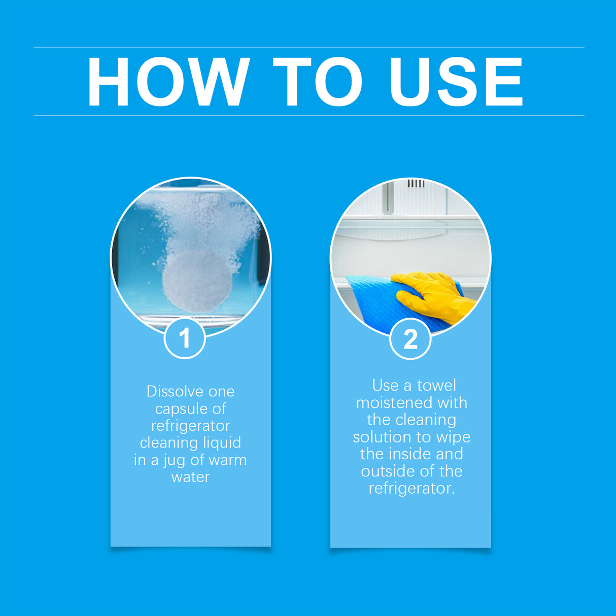 Refrigerator Cleaning Effervescent Tablet Kitchen Refrigerator Cleaning Anti-Oil Anti-Odor Multi-Purpose Cleaning Tablet - V.I.P Digital Presence