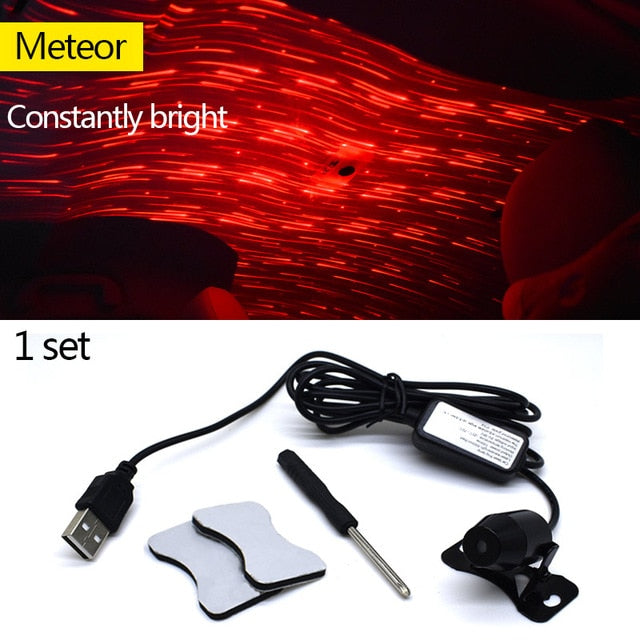 Light Projector Car Decoration Light USB LED Starry Sky Star DJ RGB Laser Projector Music Sound Remote Control Auto Car Styling - V.I.P Digital Presence