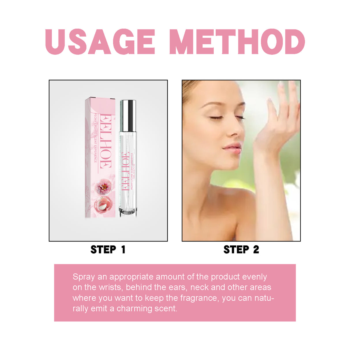 Peony Lychee Scent Experience Perfume, Natural Fresh Lasting Fragrance Atmosphere Portable Niche Perfume - V.I.P Digital Presence