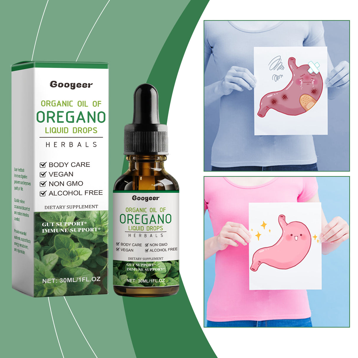 Digestive And Intestinal Health Drops, Organic Oregano Oil Drops Treatment - V.I.P Digital Presence