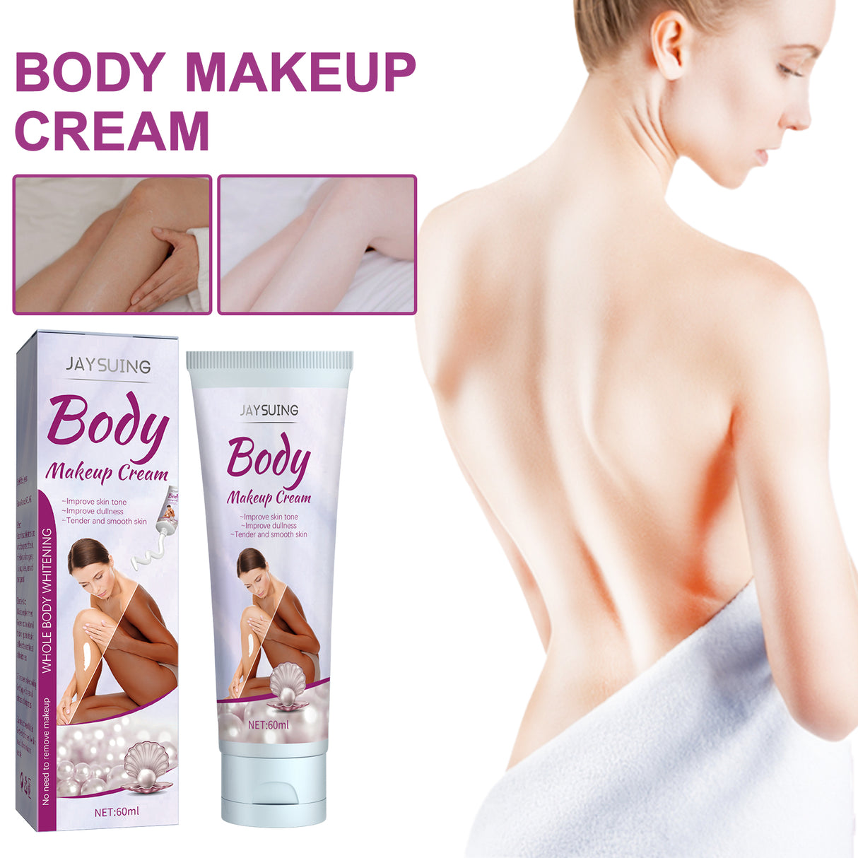 Body Whitening Cream Moisturizes, Hydrates And Brightens Skin, Refreshing And Non-Sticky Skin Moisturizing Cream