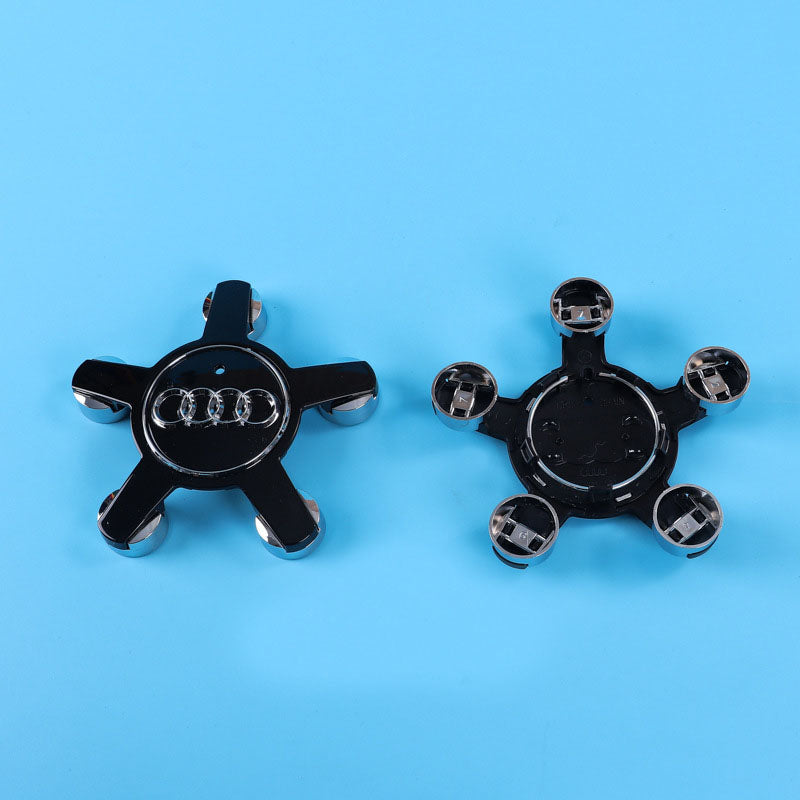 Suitable for Audi five claw wheel hub cover A4L//A5/A6L black five claw car tire center logo cover 135mm - V.I.P Digital Presence