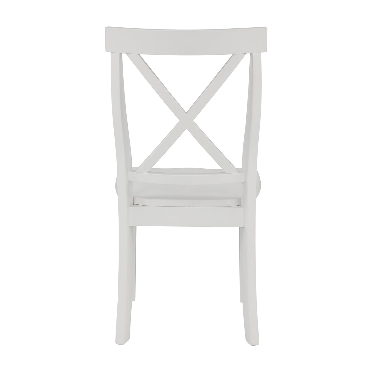 Orisfur 5 Pieces Dining Table and Chairs Set for 4 Persons Kitchen Room Solid Wood Table with 4 Chairs MDF + White + Solid Wood