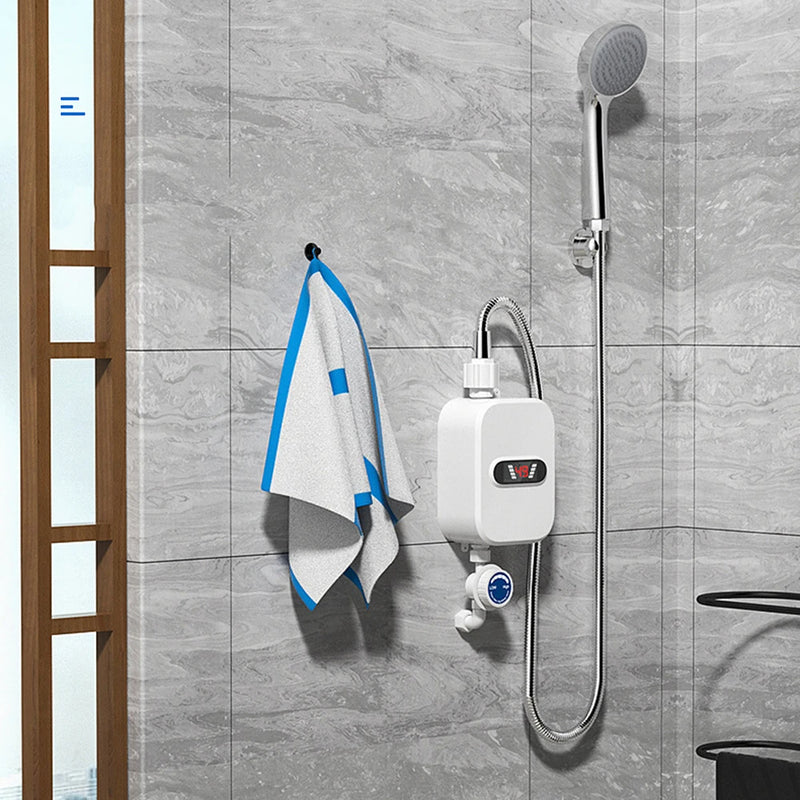220V/110V 3500W instant electric water heater fast heating mini small electric kitchen treasure thermostatic shower shower set - V.I.P Digital Presence