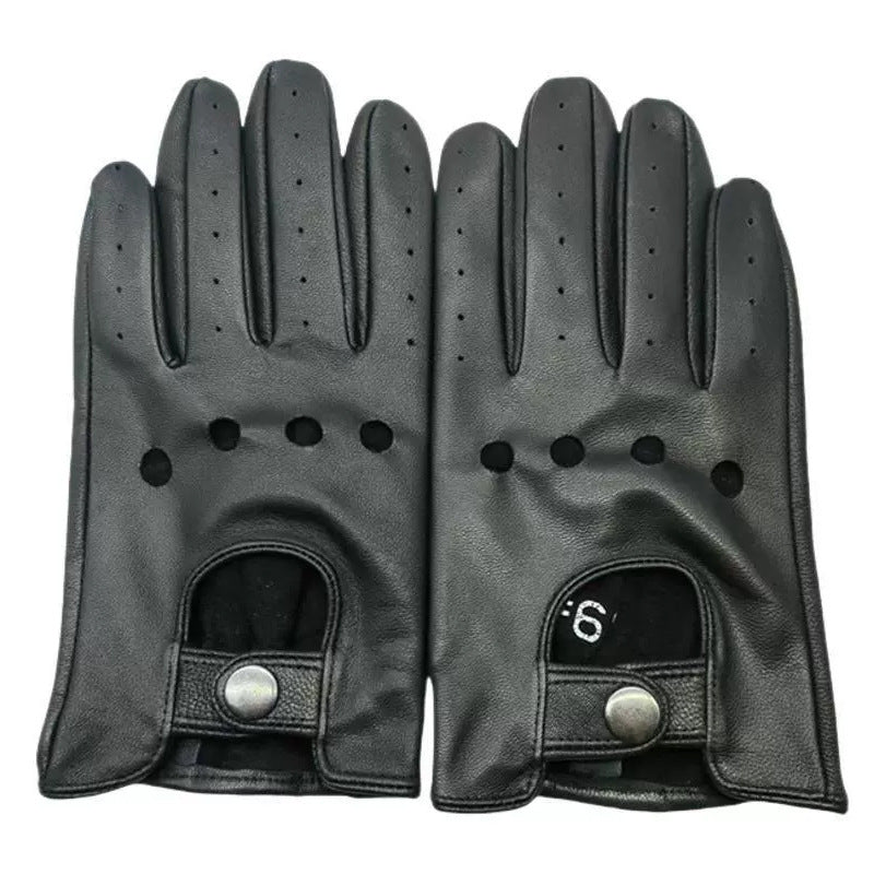 Men's leather gloves anti slip sports driving and outdoor cycling leather gloves - V.I.P Digital Presence